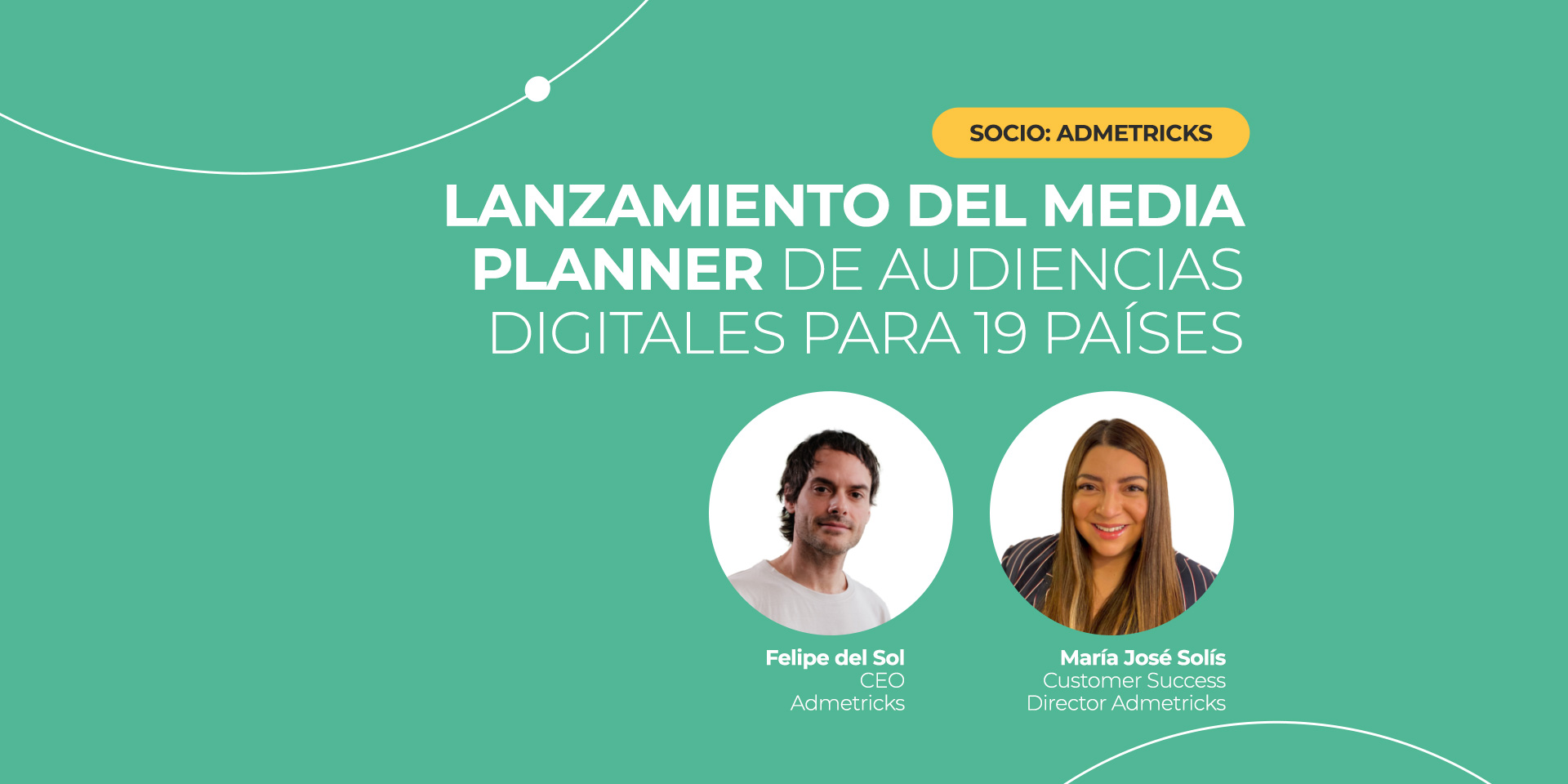 Lanzamiento Media Planner de Audiencias digitales de Admetricks para 19 países