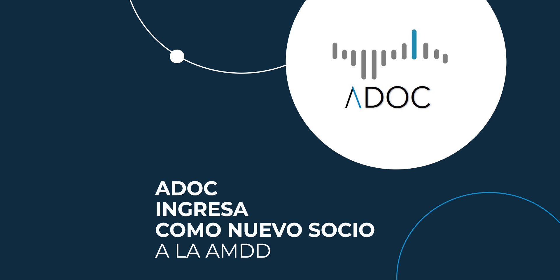 ADOC ingresa como nuevo socio de la AMDD